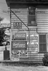 Store Front in Halifax, North Carolina April 1938, Vintage Photo Reprint - Picture 1 of 1
