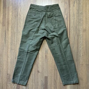 1960s Vietnam War US Army Military OG-107 Trousers Sateen Pants Type I PRENTICE - Picture 1 of 20
