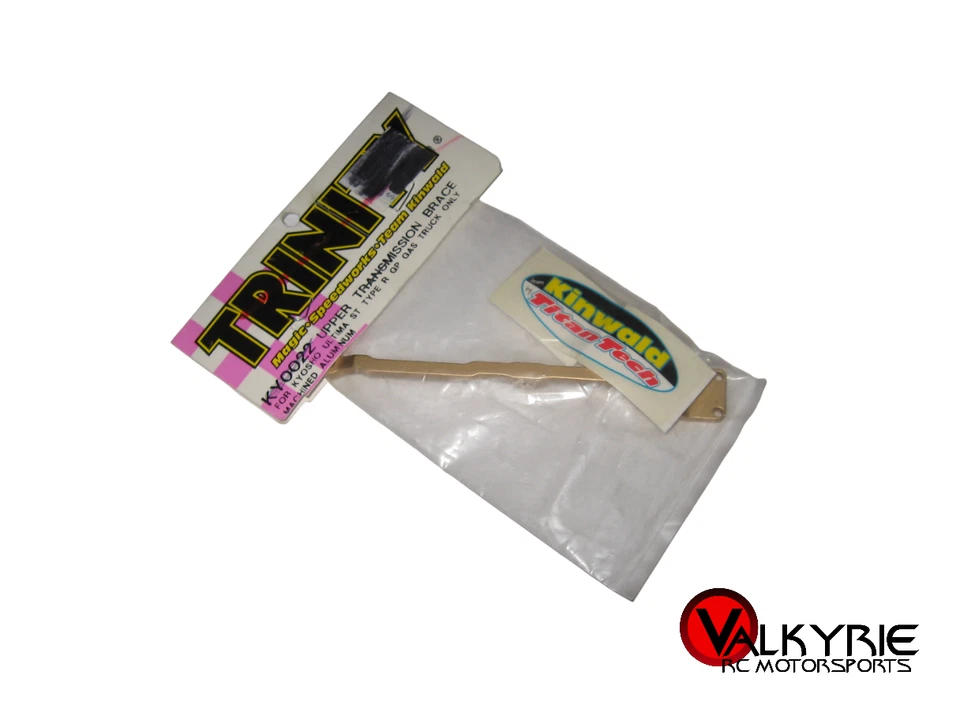 Trinity Kyosho Ultima ST Type R Upper Transmission Brace Alum Gold (1) KY0022 - Image 1 of 2