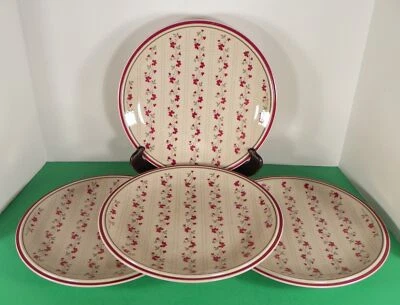 Regency Newcor WILLIAMSBURG BURGUNDY Stoneware Dinner Plate (s) LOT OF 4 Japan - Image 1 of 4