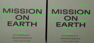 TWO 2 NEW OMEGA SWATCH SPEEDMASTER MOONSWATCH MISSION EARTH MOON WATCH FREE SHIP - Picture 1 of 1