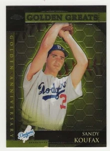 2001 Topps Chrome Golden Anniversary #08 Sandy Koufax Los Angeles Dodgers BV$15 - Picture 1 of 1