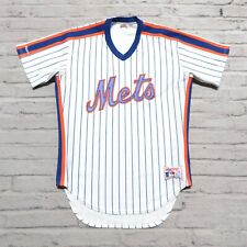 Vintage 90s New York Mets Pinstripe Baseball Jersey Authentic Sewn Rawlings