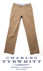 Pantaloni chino casual da uomo Charles Tyrwhitt London extra slim fit business - Foto 1 di 16
