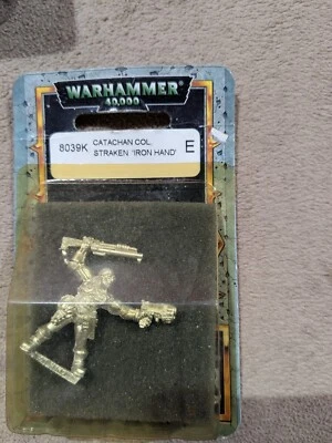 Warhammer 40k Catachan Coronel Straken - Blister Metal Fuera de Uso - Raro Foto 1 de 2