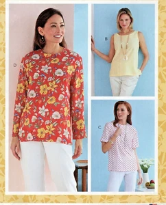 Misses Top Butterick Sew Pattern R10791 VERY EASY SKILL Petite Option New Uncut - Picture 1 of 2