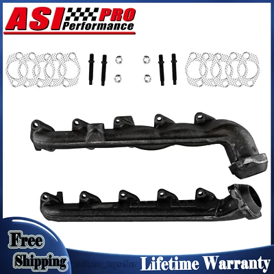 Exhaust Manifold L+R for 00-2013 FORD F250 F350 E350 E450 Super Duty V10 6.8L US Foto 1 de 4