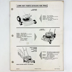 Lawn-Boy 3053 5234 7216 Part Catalog Lawn Mower 1966 Vintage Original - Picture 1 of 1