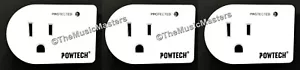 3X Single Outlet AC Wall Plug Surge Protector Power Suppressor 245 Joules 1875W - Picture 1 of 12