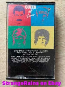 QUEEN Hot Space Cassette Tape 1982 Classic Rock - PLAY TESTED ~~~ SOUNDS GREAT! - Picture 1 of 9