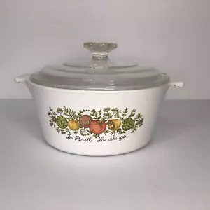 Vintage Corning Ware Le Persil La Sauge Spice of Life Casserole Dish Lid 1.75L - Picture 1 of 9