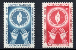 1953 - Nazioni Unite (New York) - Giornata dei Diritti dell'Uomo, 2 val. MNH** - Picture 1 of 1