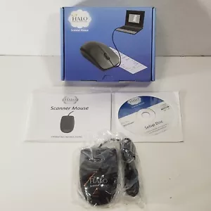 Halo Scanner Mouse Black New Open Box Tested - Picture 1 of 11