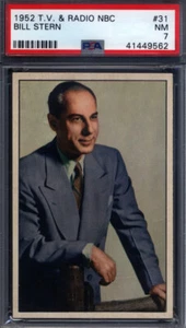 1952 T V & Radio N #31 Bill Stern PSA 7 - Picture 1 of 2