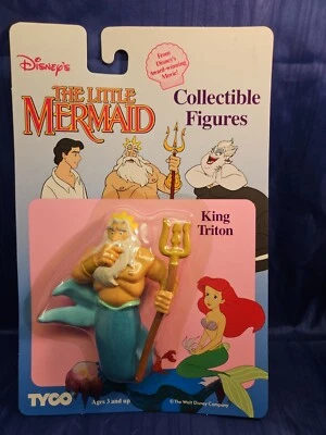 Figura Coleccionable Tyco Disney La Sirenita Rey Tritón Sellada De Colección  Foto 1 de 4