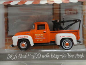 Greenlight 1956 FORD F-100 Orange '56 Tow Truck HOBBY SHOP S1