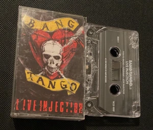 CASSETTE TAPE Bang Tango Live Injection 1989 World Of Hurt Records 80s hair band - Picture 1 of 3