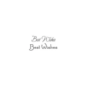 Woodware Clear Stamps - Just Words Best Wishes (1.5in x 3in) - Picture 1 of 1