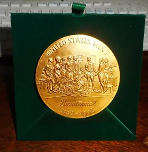 VEREINIGTE STAATEN NEUWERTIG ZWEIHUNDERT JAHRE GROSSE 3 ZOLL MEDAILLE - Bild 1 von 7