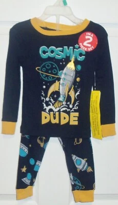Kidgets  2Pc Boys "COSMIC DUDE" Pajama Set  Size 2 T   NEW - Image 1 of 2