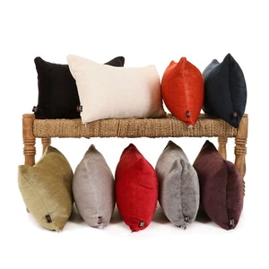 New Designer Textured Luxurious Soft Chenille Handmade Cushion Cover & Filling - Picture 1 of 37