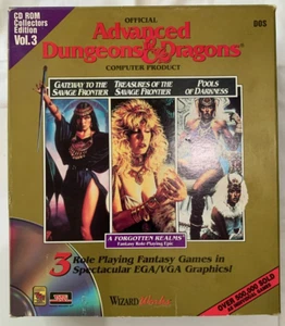 Advanced Dungeons & Dragons 3 PC Games Frontiers x 2 & Pools of Darkness - Picture 1 of 4