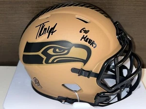 Tyrice Knight Seahawks handsigniert STS Mini Helm Beckett Zeuge Go Hawks. - Bild 1 von 2