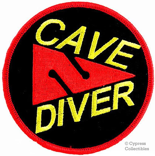 PARCHE BORDADO PARA PLANCHAR CAVE DIVER nuevo logotipo tridente caverna buceo Foto 1 de 1