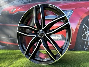 Ruedas pulidas negras estilo línea Audi S 4xR18 pulgadas 5x112: se adapta a A3 A4 TT - Imagen 1 de 10