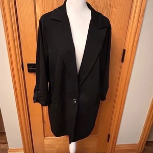 Giacca blazer nero Avenue The Ponte Collection donna 14 16 singolo bottone - Foto 1 di 6