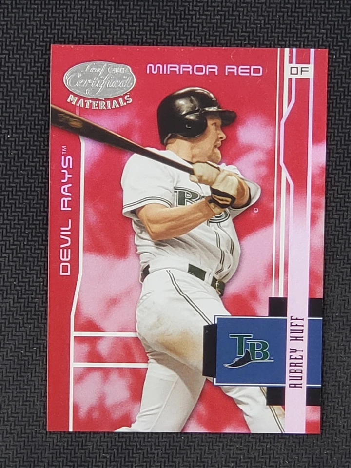 2003 Leaf Certified Mirror Red #181 Aubrey Huff Rays /100 - Image 1 of 2