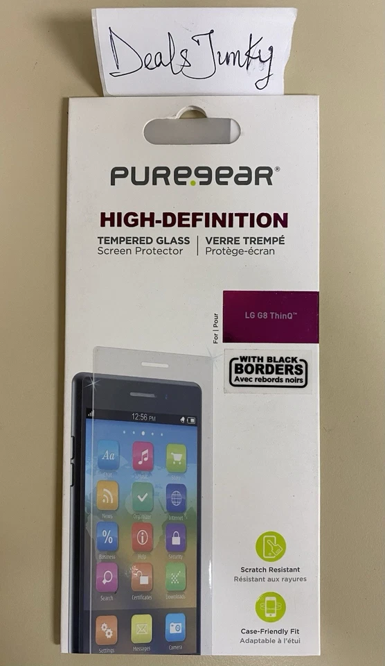 LOT OF 20X PUREGEAR LG G8 THINQ PHONE HIGH DEFINITION CLEAR TAMPERED GLASS - Image 1 of 1