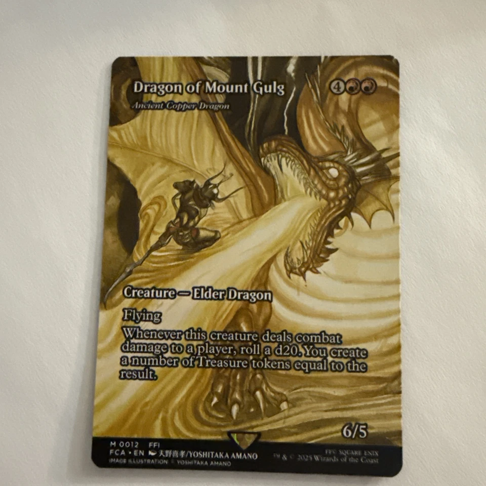 Dragon of Mount Gulg - Ancient Copper Dragon (Showcase) Final Fantasy MTG   - Image 1 of 1