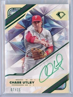 2025 TOPPS DIAMOND ICONS CHASE UTLEY WHITE POLYCHROMATINK AUTO /15 - Image 1 of 2