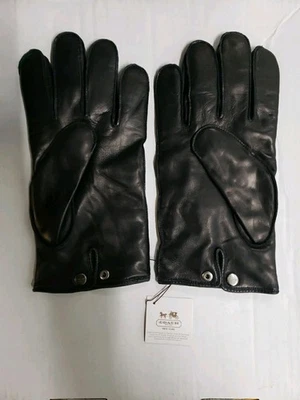 ТРЕНЕР черные кожаные перчатки кашемир с подкладкой женщин размер XL новый - Изображение 1 из 4