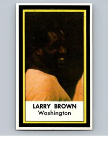 Sello fotográfico de fútbol americano Dell 1971-72 Larry Brown Washington Redskins *WSC* - Imagen 1 de 2