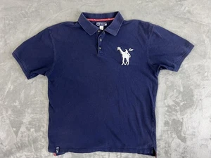 LRG Polo Shirt Mens Large Skate Streetwear Camel Embroidered Good School Casual - Picture 1 of 8
