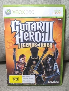 Guitar Hero III Legends of Rock Xbox 360 Game + Manual PAL Tested Working - Picture 1 of 4