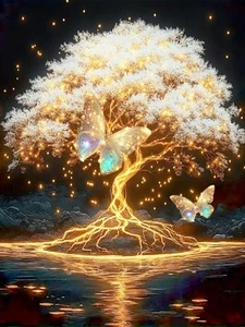 Diamond Painting Kits for Adults,Tree of Life 5D DIY Diamond Art Kits Full Round - Picture 1 of 7