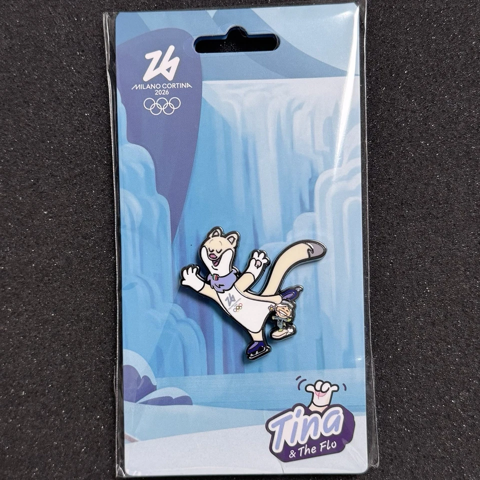 2026 米兰·科蒂纳冬季奥运会官方吉祥物蒂娜人偶 S kating npin — 第 1/1 张图片