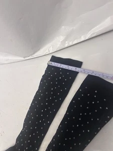 Kompressionsstrümpfe UNK Größe Markenlos schwarz mit mehrfarbigen Tupfen - Bild 1 von 5