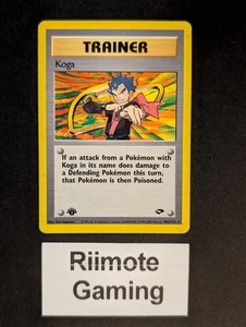 Koga (106) 106 Gym Challenge Rare 1st Edition Moderately Played - Picture 1 of 2