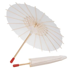 2 Pezzi Ombrello da Ballo per Bambini Sposa Carta Giapponese Ombrelli da Ballo per Sole - Foto 1 di 12