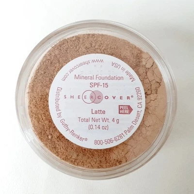 Sheer Cover Mineral Foundation LATTE 4g Sealed Rare FAST POSTAGE  - Image 1 of 4