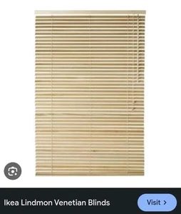BNIB IKEA Lindmon Venetian Blinds 250 X 60 Cms Blonde Wood - Picture 1 of 7