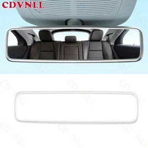 Fit For Benz GLE GLS 2020-2022 Matte Silver Interior Rearview Mirror Cover Frame - Picture 1 of 6