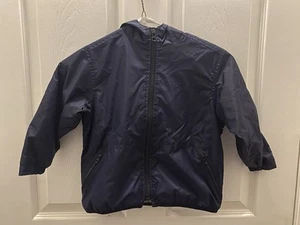 PLC Place Athletic Dept. Fleece Lined Blue Waterproof Rain Jacket Coat Sz 36M 3T - Picture 1 of 5