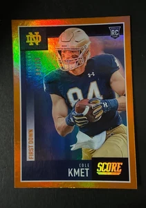 2020 Panini Score Cole Kmet 04/10 #404 RC Notre Dame - Picture 1 of 2