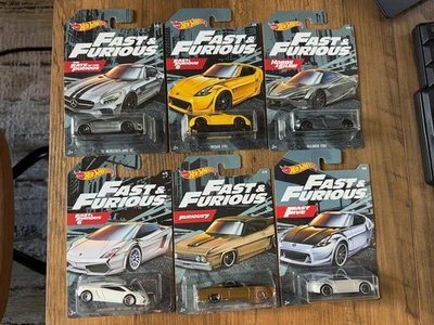 Hot Wheels 1/64 RÁPIDO Y FURIOSO 6 coches conjunto Nissan Mercedes Lamborghini McLaren para Foto 1 de 4