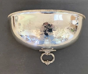 Antigua fioriera tascabile a cupola in argento georgiano inglese antica a cupola carne 18"" 1800 - Foto 1 di 9